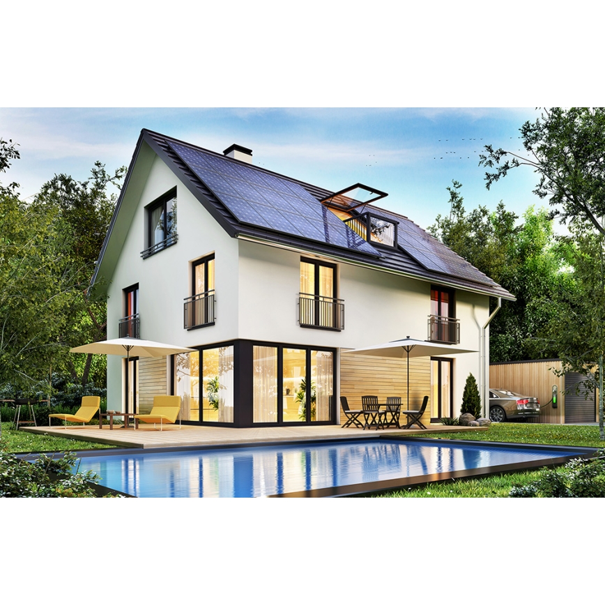 Fotovoltaični solarni panel RISEN 400Wp black frame IP68 Half Cut