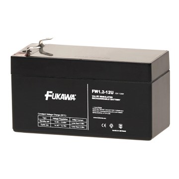 FUKAWA FW 1,2-12 U - svinčen akumulator 12 V / 1,2 Ah / Faston 4,7 mm