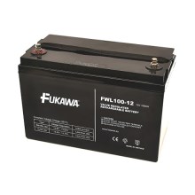 FUKAWA FWL 100-12 - Svinčeni akumulator 12V/100 Ah/navoj M6