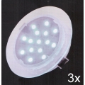 Fulgur 21072 - KOMPLET 3x LED Kopalniška vgradna svetilka ELESPOT 1xLED/0,7W/230V IP44