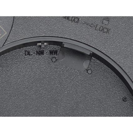Fulgur 42362 - LED Stropna svetilka NOMY LED/24W/230V 3000/4000/6000K IP40 pr. 30 cm črna