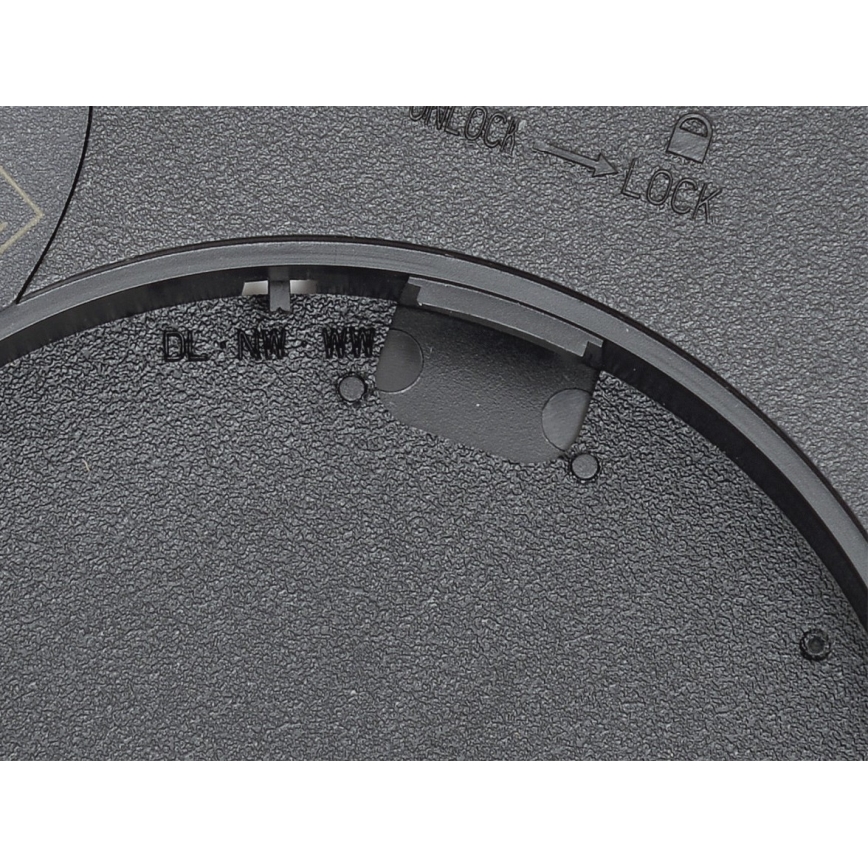 Fulgur 42362 - LED Stropna svetilka NOMY LED/24W/230V 3000/4000/6000K IP40 pr. 30 cm črna