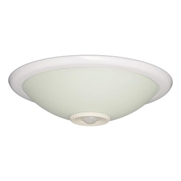 Fulgur s-22941 - Stropna svetilka s senzorjem gibanja in mraka DARINA 2xE27/40W/230V premer 30 cm bela