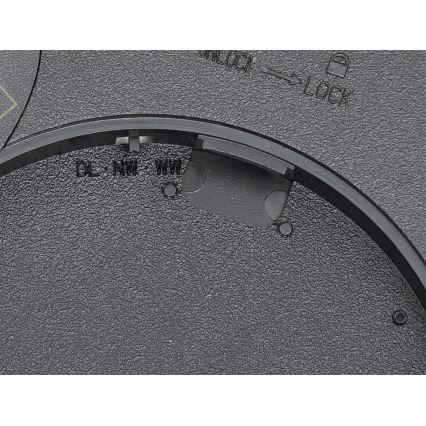 Fulgur s-42587 - LED Stropna svetilka s senzorjem gibanja NOMY-S LED/24W/230V 3000/4000/6000K IP40 pr. 30 cm črna