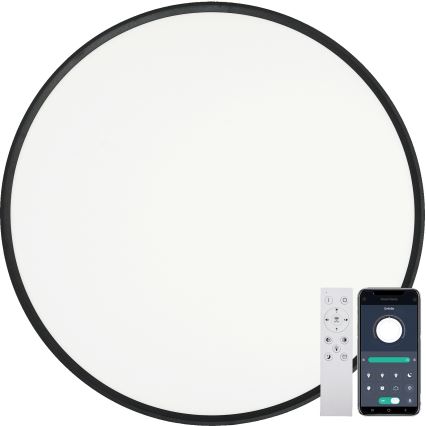 Fulgur s-43042 - LED zatemnjevalna stropna svetilka NOMY-RC LED/50W/230V 3000/4000/6500K Ø 60 cm IP40 črna + daljinski upravljalnik