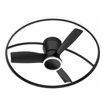 Fulgur s-43047 - LED zatemnjevalni stropni ventilator THORA LED/50W/230V 2700-5000K črn + daljinski upravljalnik