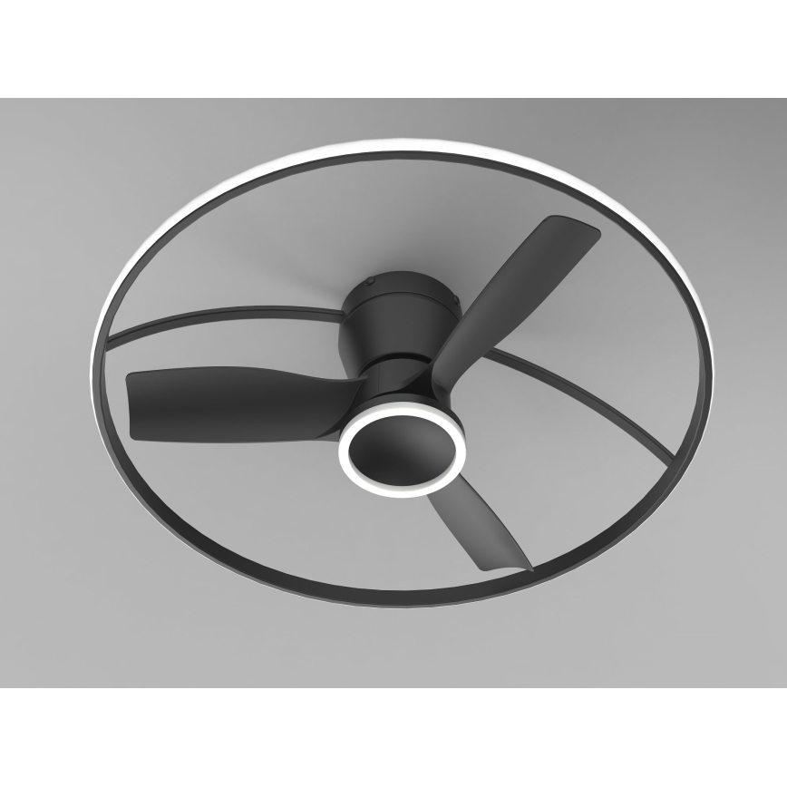 Fulgur s-43047 - LED zatemnjevalni stropni ventilator THORA LED/50W/230V 2700-5000K črn + daljinski upravljalnik