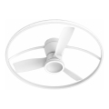 Fulgur s-43048 - LED zatemnjevalni stropni ventilator THORA LED/50W/230V 2700-5000K bela + daljinski upravljalnik