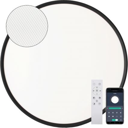 Fulgur s-43057 - stropna LED svetilka z zatemnitvijo NOMY LED/40W/230V 3000-6500K premer 50 cm UGR19 IP40 Wi-Fi črna + daljinski upravljalnik
