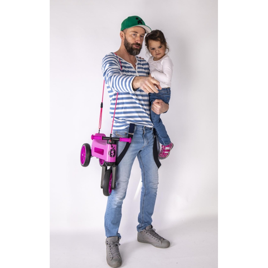 Funny Wheels - Poganjalec 2 v 1 RIDER SUPER SPORT roza/črna
