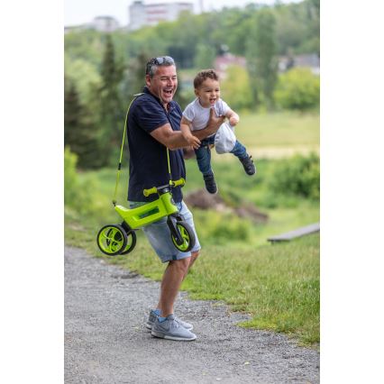 Funny Wheels - Poganjalec 2 v 1 RIDER SUPER SPORT zelena/črna