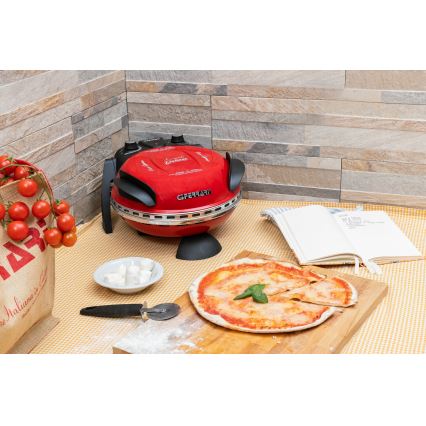G3Ferrari G1000602 - Pečica za pizzo DELIZIA 1200W/230V rdeča