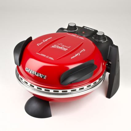 G3Ferrari G1000602 - Pečica za pizzo DELIZIA 1200W/230V rdeča