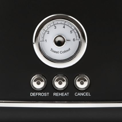 G3Ferrari G1013400 - Toster ARTISTA z dvema režama, 750 W/230 V, črna