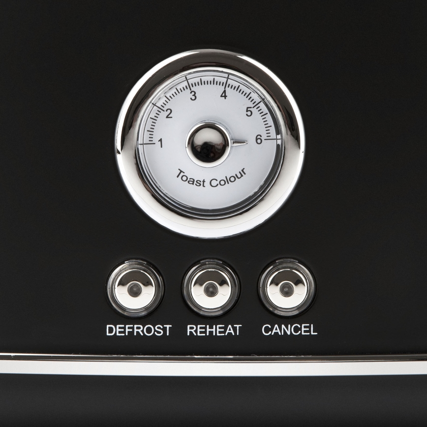 G3Ferrari G1013400 - Toster ARTISTA z dvema režama, 750 W/230 V, črna