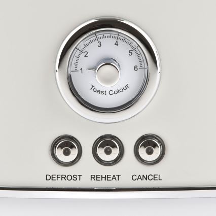 G3Ferrari G1013401 - Toster z dvema režama ARTISTA 750W/230V v beli barvi