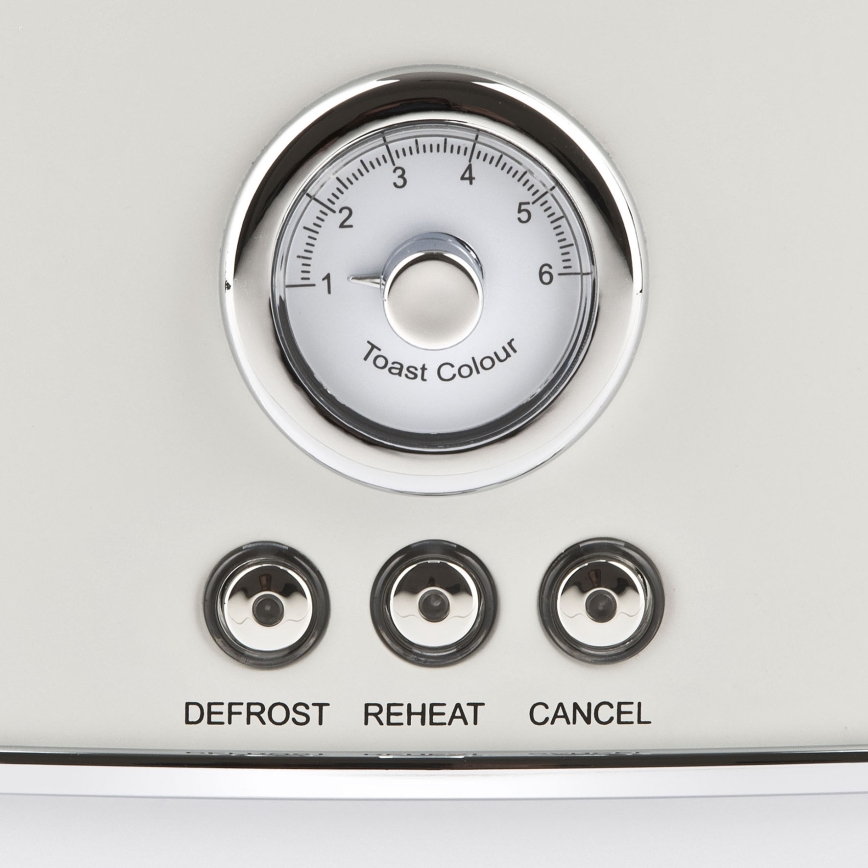 G3Ferrari G1013401 - Toster z dvema režama ARTISTA 750W/230V v beli barvi