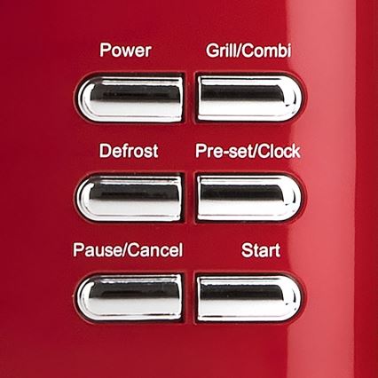 G3Ferrari G1015502 - Mikrovalovna pečica z grilom 1150W/230V 20 l rdeča