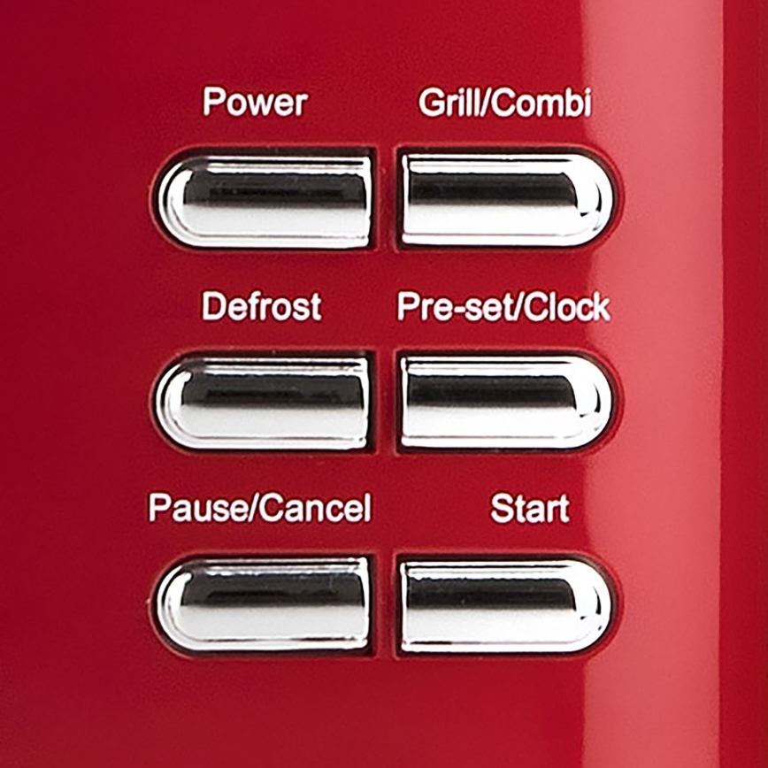 G3Ferrari G1015502 - Mikrovalovna pečica z grilom 1150W/230V 20 l rdeča