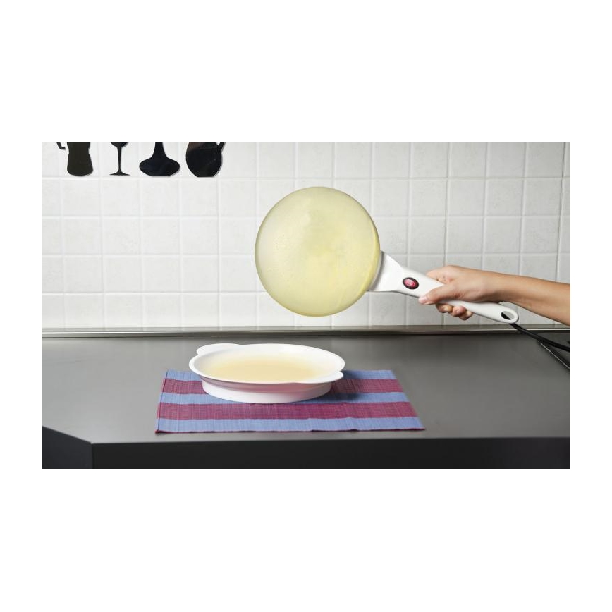 G3Ferrari G10306 - Aparat za palačinke CREPPE 20 cm 800 W/230 V bela
