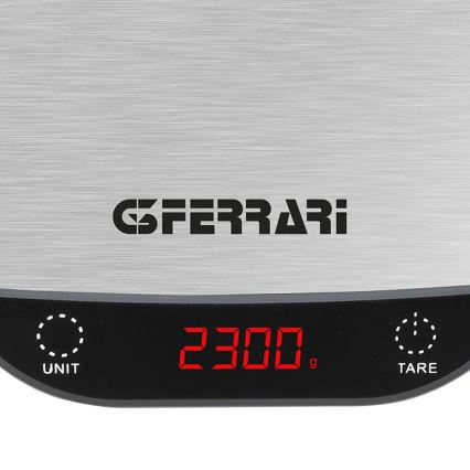 G3Ferrari G2009600 - Kuhinjska tehtnica PATTY 2xAAA iz nerjavečega jekla