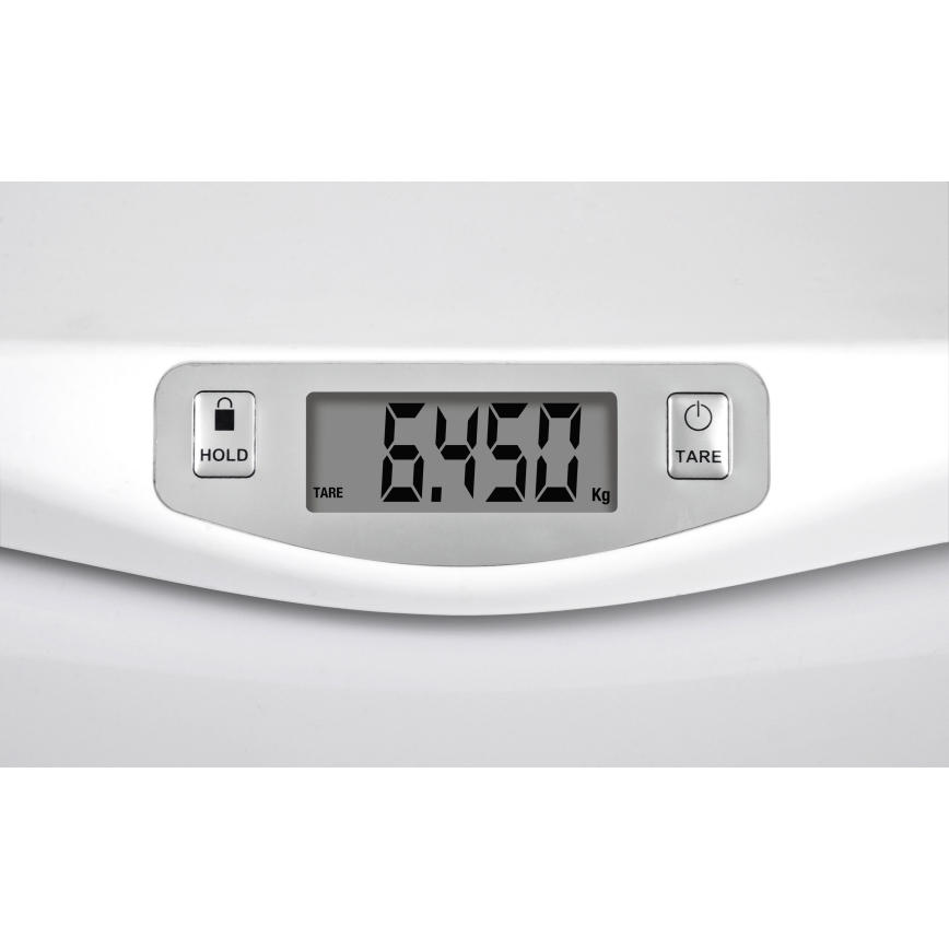 G3Ferrari G30021 - Otroška digitalna tehtnica 20 kg 1xCR2032 bela