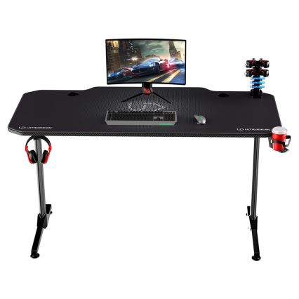 Gaming miza 140 x 66 cm črna