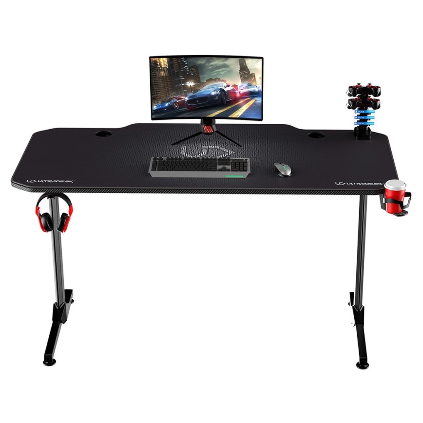 Gaming miza 140 x 66 cm črna