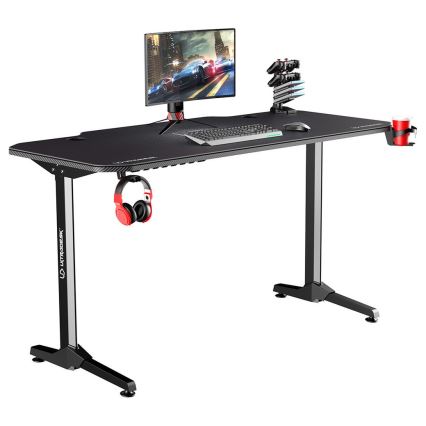 Gaming miza 140 x 66 cm črna