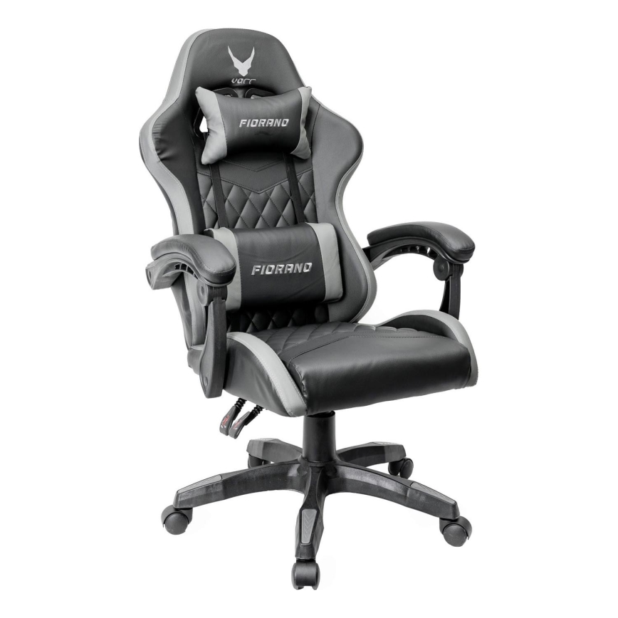 Gaming stol FIORANO črna/siva