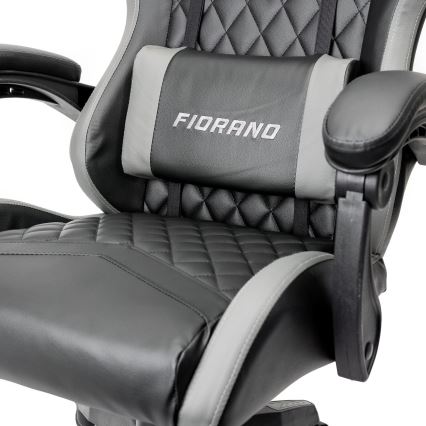 Gaming stol FIORANO črna/siva