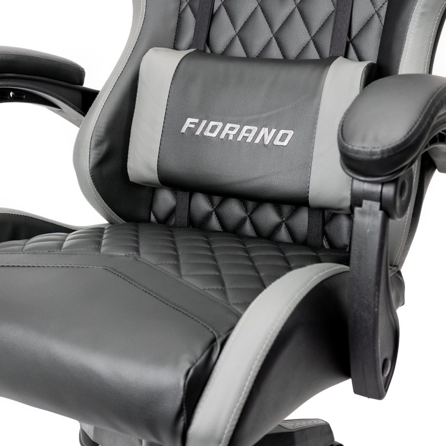 Gaming stol FIORANO črna/siva