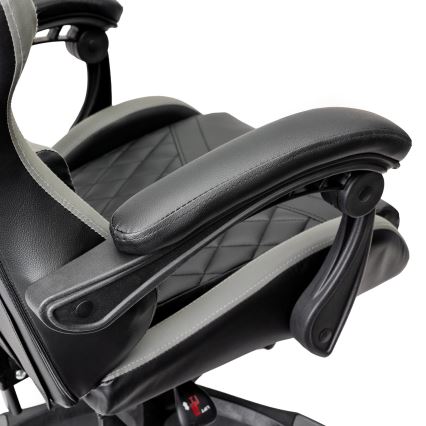 Gaming stol FIORANO črna/siva