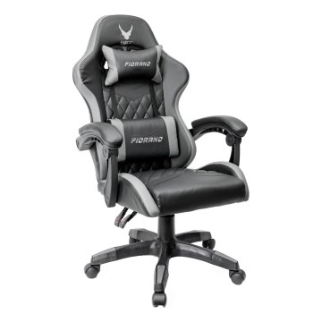 Gaming stol FIORANO črno/siv