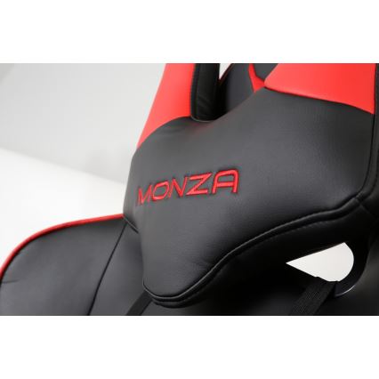 Gaming stol VARR Monza črna/rdeča