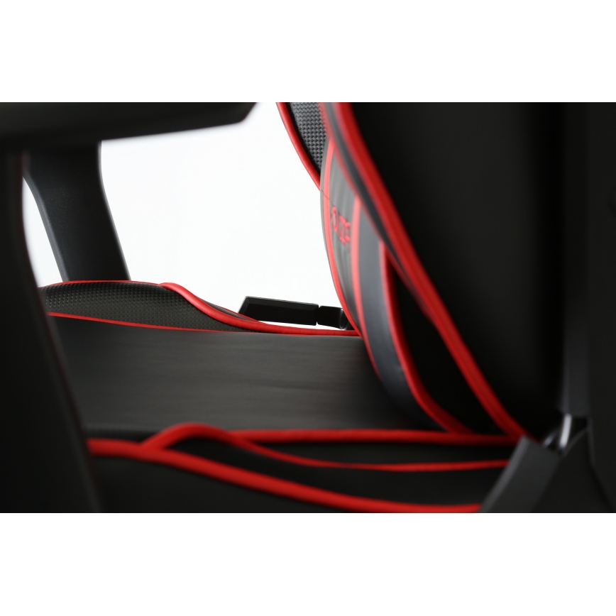 Gaming stol VARR Monza črna/rdeča