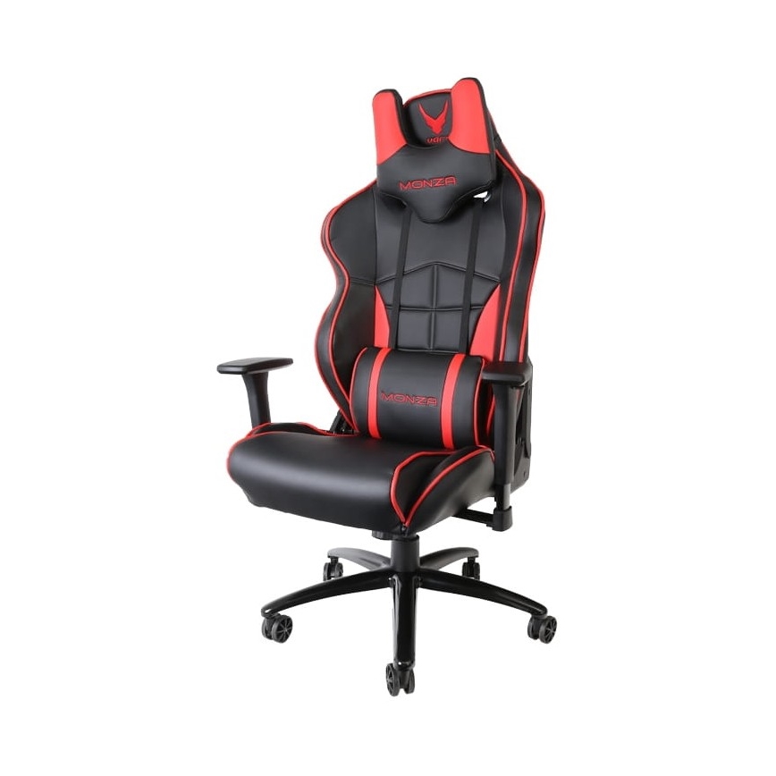 Gaming stol VARR Monza črna/rdeča