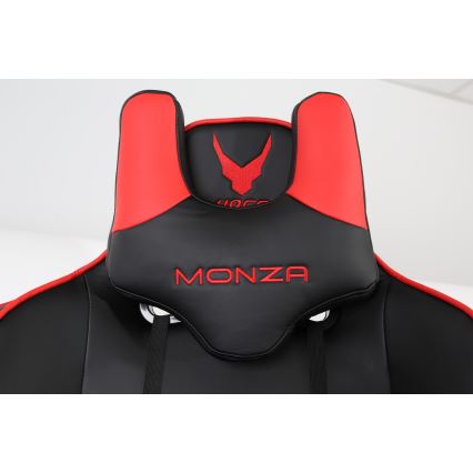 Gaming stol VARR Monza črna/rdeča