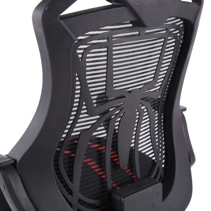 Gaming stol VARR Spider črn/rdeč