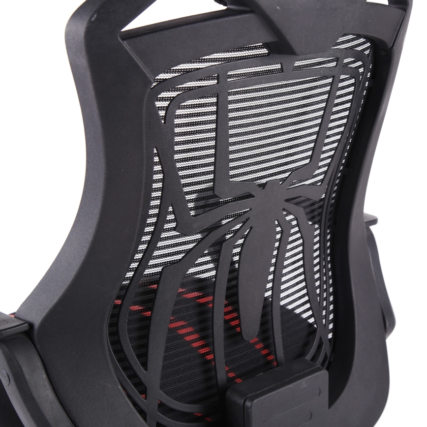 Gaming stol VARR Spider črn/rdeč