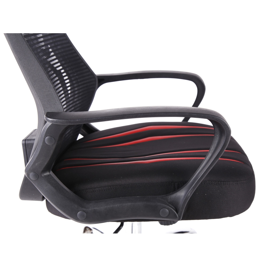 Gaming stol VARR Spider črn/rdeč