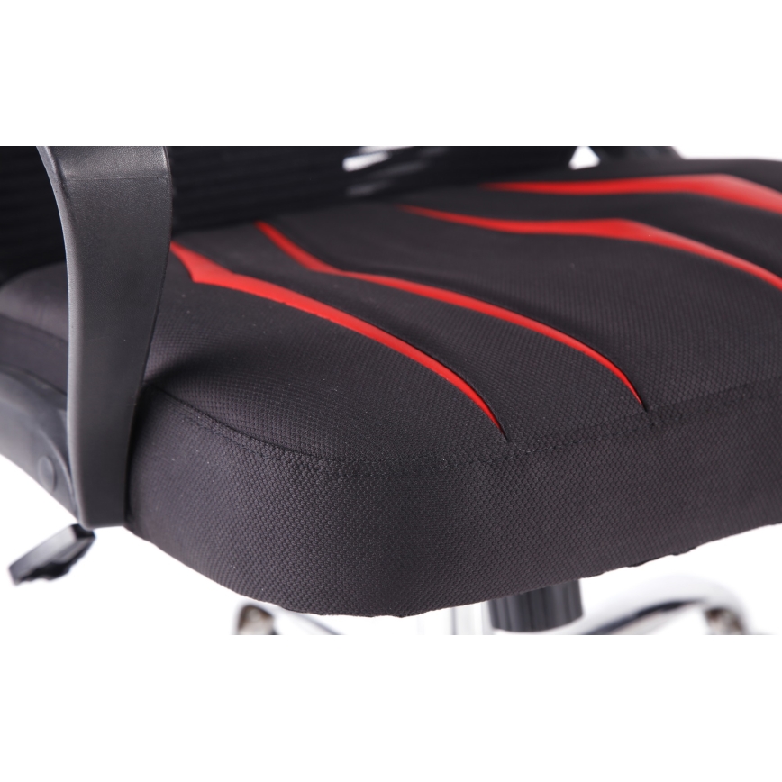 Gaming stol VARR Spider črn/rdeč