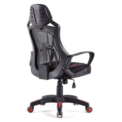 Gaming stol VARR Spider črn/rdeč