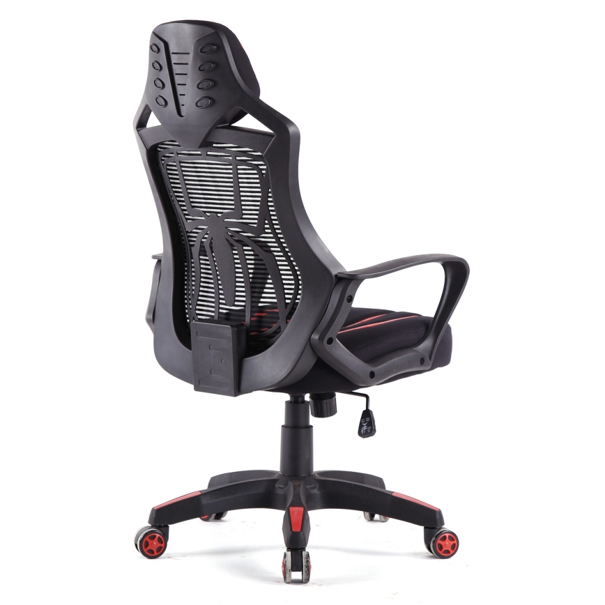 Gaming stol VARR Spider črn/rdeč