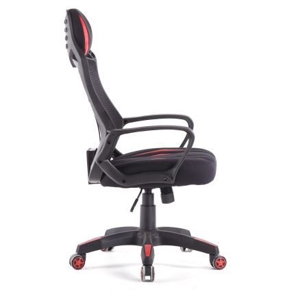Gaming stol VARR Spider črn/rdeč