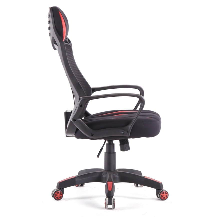 Gaming stol VARR Spider črn/rdeč