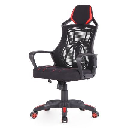 Gaming stol VARR Spider črn/rdeč