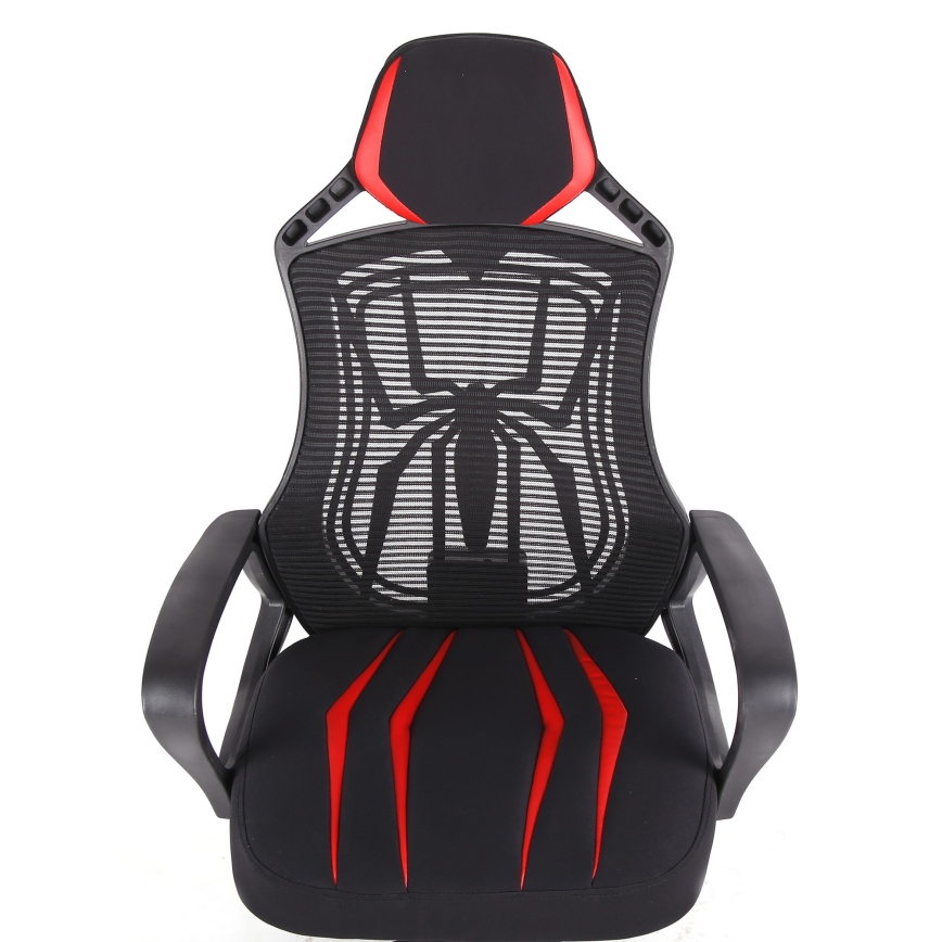 Gaming stol VARR Spider črn/rdeč