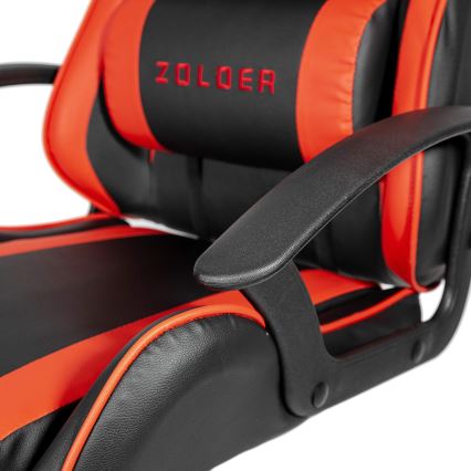 Gaming stol VARR Zolder črna/rdeča