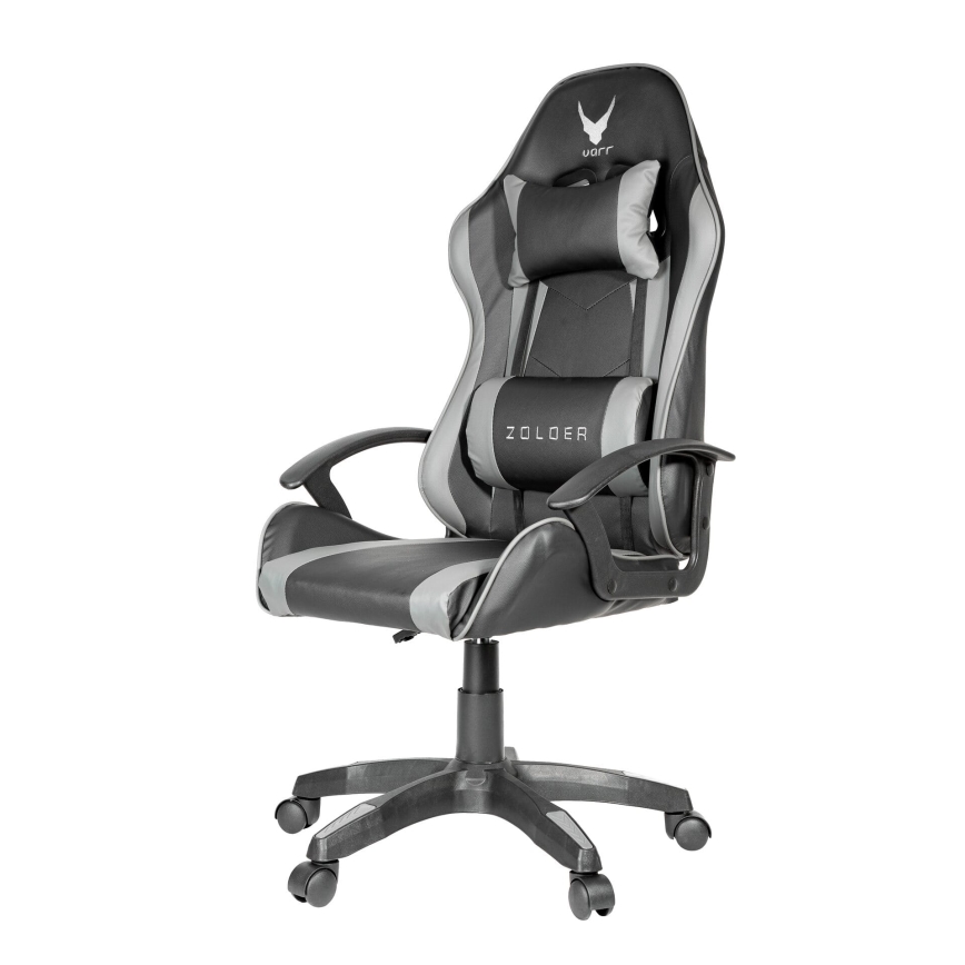 Gaming stol VARR Zolder črna/siva